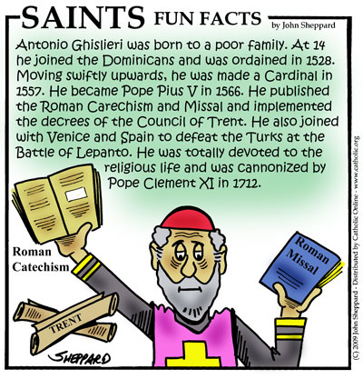St. Pius V, Pope Fun Fact Image