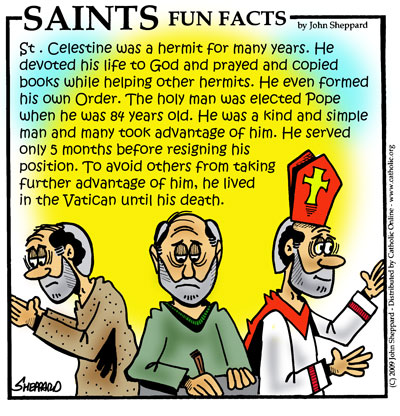 St. Celestine Fun Fact Image