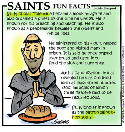 St. Nicholas of Tolentino Fun Fact Image